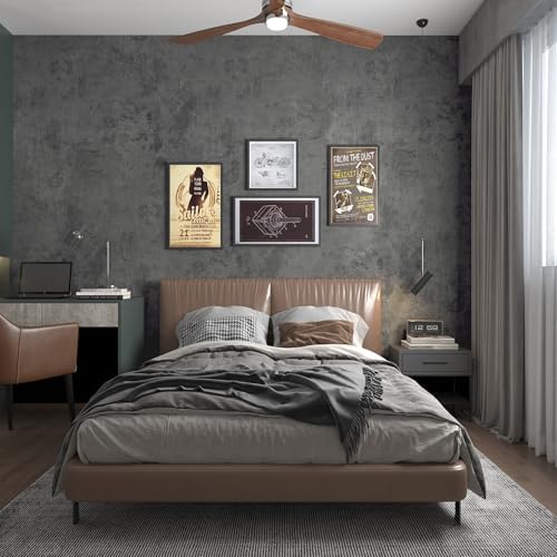 Dark Blue Grey Concrete Wallpaper Cement Wall Paper Peel and Stick Modern - Image 6