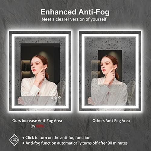LED Bathroom Mirror, 24x32 Inch Vanity Mirror - Image 6