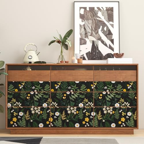 Vintage Dark Fern Botanical Peel and Stick Wallpaper 17.5" x 118" - Image 7