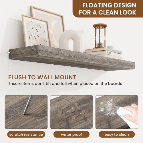 Floating Shelves for Wall, Wall Mounted Wood Shelves - Image 4