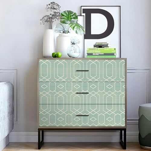 Livelynine 17.5x276 Sage Green Peel and Stick Wallpaper Bedroom Accent Wall - Image 2