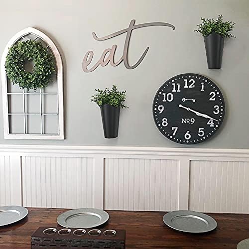 Mkono Metal Wall Planter, Hanging Vase - Image 2