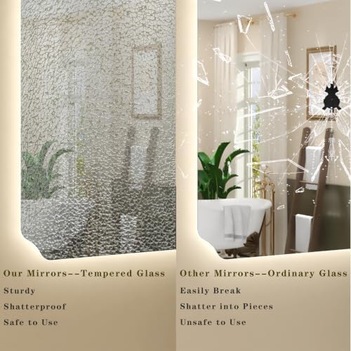 Backlit LED Lighted Bathroom Mirror - Image 5