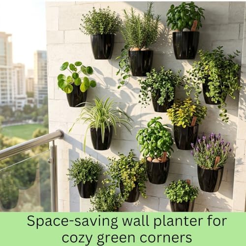 LaLaGreen Indoor Wall Planters Self Watering Hanging Pots - Image 6