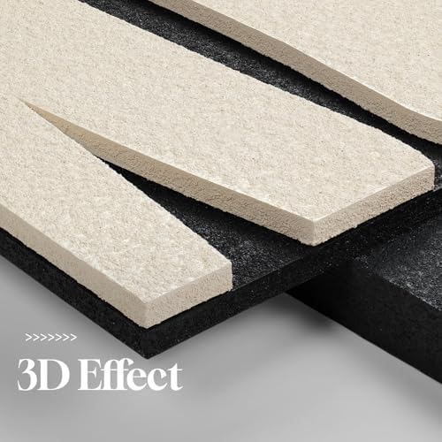 3D Black and White Abstract Wall Art, Modern Textured Artwork - Image 3