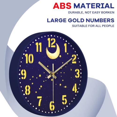 8" Small Silent Wall Clock, Analog Clock - Image 7