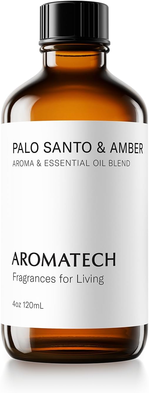 AromaTech Palo Santo & Amber for Aroma Oil Scent Diffusers - 120 Milliliter