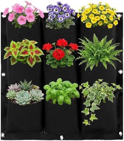 WFIST Vertical Hanging Planter Bag, Breathable Felt Wall Garden Planter by WFIST