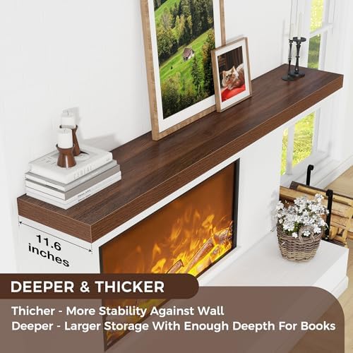 72" Wide x 12" Deep Floating Shelves - Image 6
