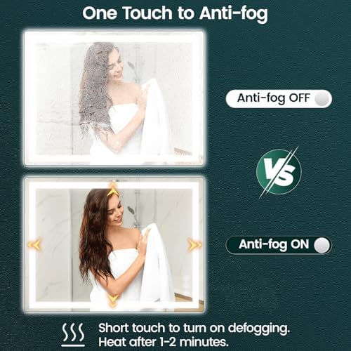 Memobarco 30"x 40" LED Mirror for Bathroom - Image 6
