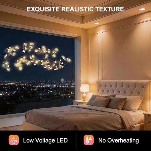 6FT Rose Willow Vine Lights USB Powered Room Decor - Image 6