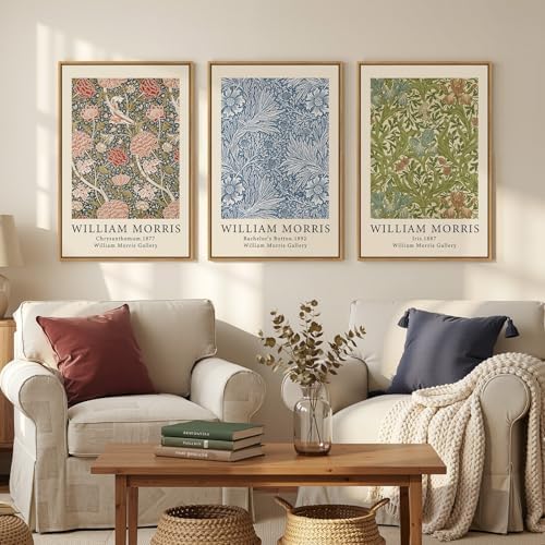 Large Framed William Morris Botanical Wall Art - Image 2