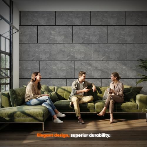 IZODEKOR 3D Concrete Look Wall Panels | 19.7 x 39.4 x 0.8 in | EPS Foam - Image 3