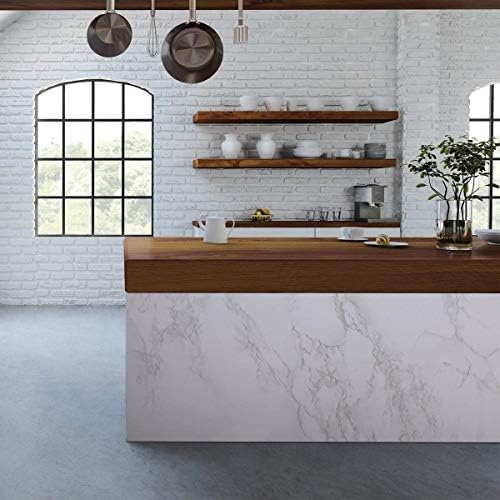 Marble Contact Paper White Extra Wide Peel and Stick - Image 4