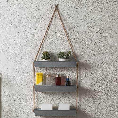 LaLaGreen Hanging Wall Planter Black Metal Succulent Herb - Image 6