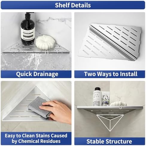 Corner Shower Shelf 10" - Image 3