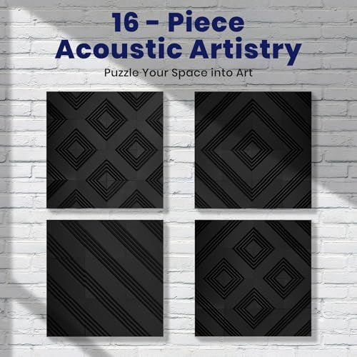 Focusound 16 Pack Sound Proof Foam Panels - Image 2