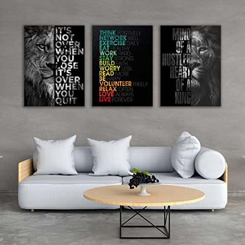 Motivational Canvas Painting Wall Art Execution Grind Hustle Inspirational Wall - Image 7