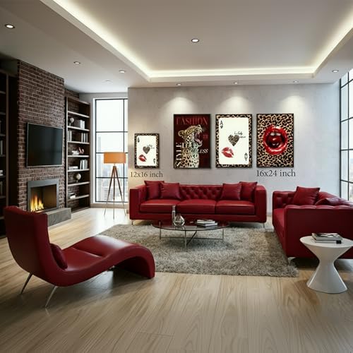 FTHMTN 3pcs Trendy Cheetah Wall Art - Image 4