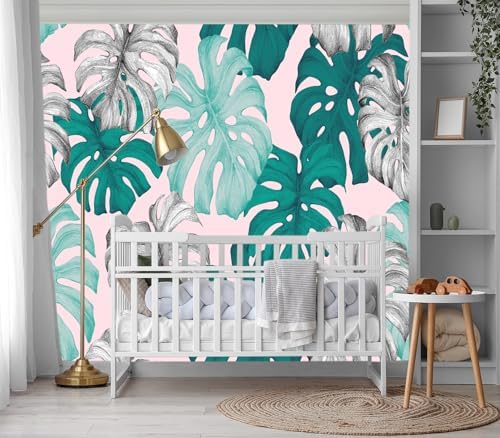XMPMBM-Tropical Leaf Botanical backsplash Large Decorative Wallpaper Banana - Image 3