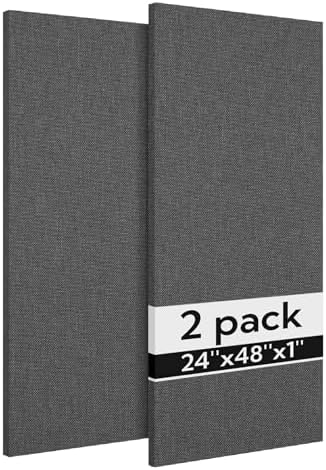 Olanglab Acoustic Panels 2 Pack, Fabric Wrapped Sound Proof Foam Panels by Olanglab