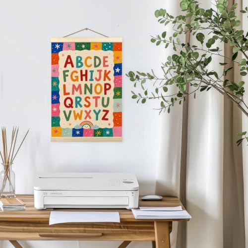 madalo Colorful ABC Alphabet Wall Art Poster Hanger Frame 12x16 - Image 5