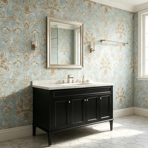 Vintage French Peel and Stick Floral Wallpaper 17.3" x 236" Self Adhesive - Image 3