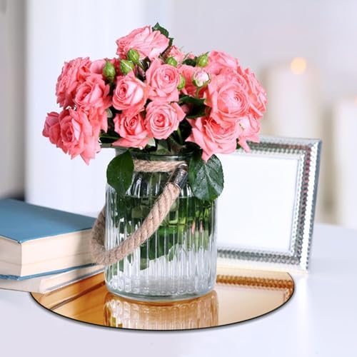 VASUHOME 8" Gold Mirror Centerpieces - Image 6
