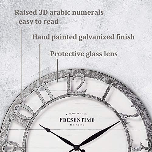 Presentime 13" Farmhouse Series Wall Clock - Image 3