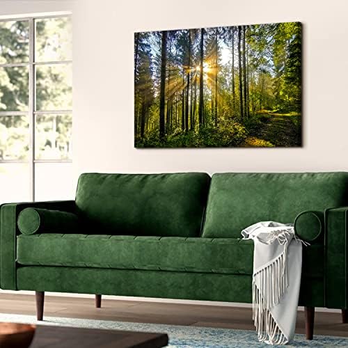 Sunrise Forest Wall Art Nature Mountain Wall Decor - Image 5