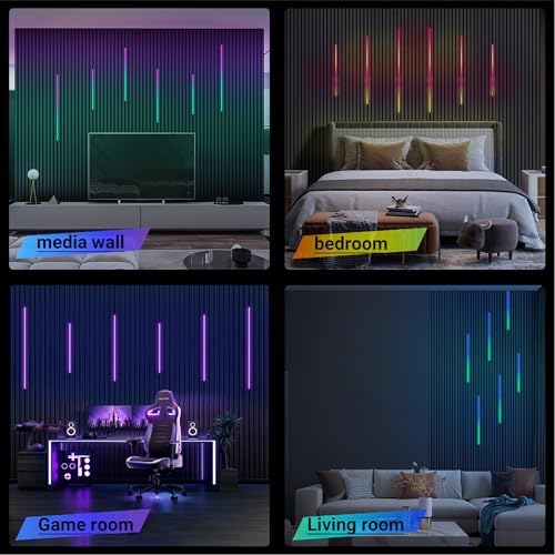 HAMRVL RGB+IC Smart Recessed Lighting Wall Panel Lights, Color Chasing - Image 5
