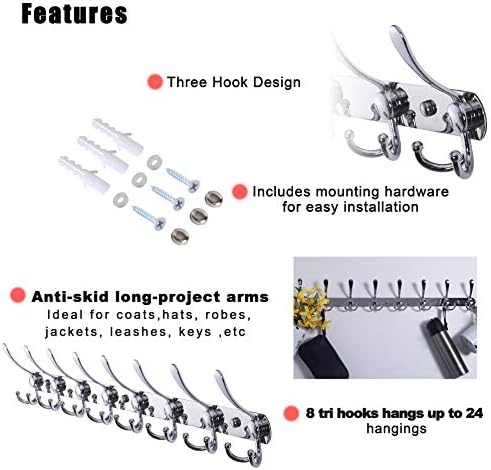 Dseap Coat Rack Wall Mount - Image 5
