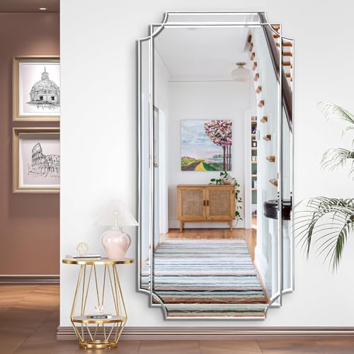 HQiJun Silver Full Length Mirror - Image 7