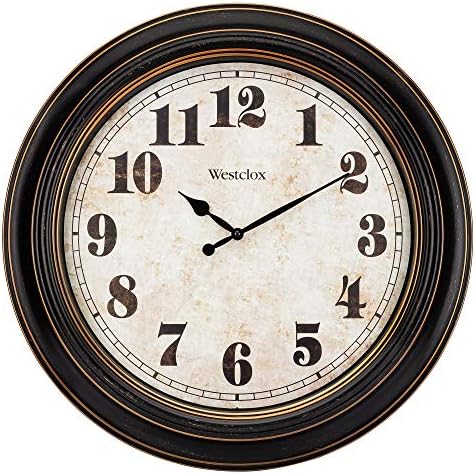 Westclox Traditional Large Wall Clock Battery-Operated Clock by Westclox