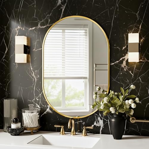 Oval Bathroom Mirror for Wall by LawadaMirror