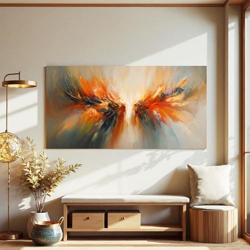 Modern Abstract Wings Canvas Wall Art Decor - Image 4