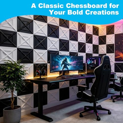 Art3d X-Shape Decorative 3D Wall Panels, 11.8 x 11.8 in - Image 5