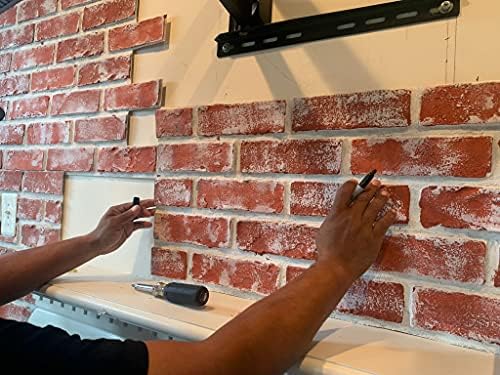 3D Wall Panels, Faux Brick Texture FRP Wall Paneling by DryInsta