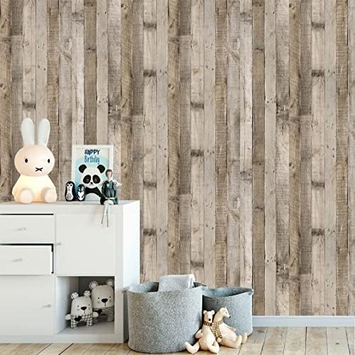 Yun-aeon Natural Wood-Grey Contact Paper Peel and Stick Wallpaper - Image 6