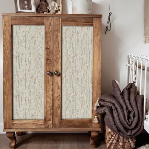 Okydoky Woven Peel and Stick Wallpaper 17.3"x118" Colorful Paint Grasscloth - Image 3