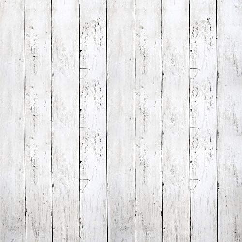 White Shiplap Contact Paper Peel and Stick Wood Wallpaper by Arrost