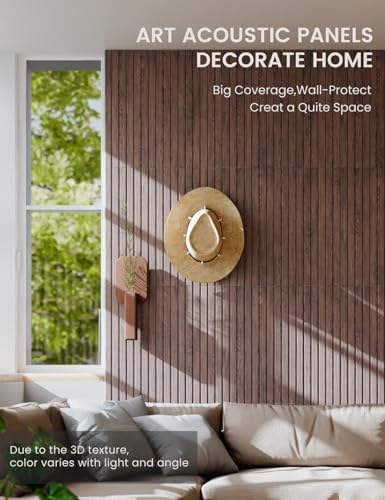 Fluxynara 6-Pack Large Felt Bulletin Board, Walnut Slat - Image 4