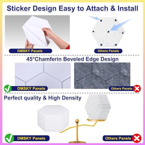 18 Pack Hexagon Acoustic Panels - Image 4