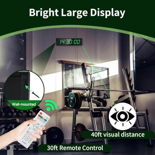 YZ Gym Timer Clock for Home Gym, Fitness Timer - Image 4
