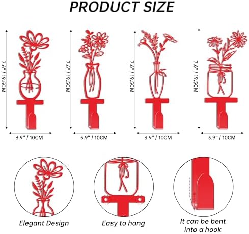 Metal Flower Wall Hooks - Image 2