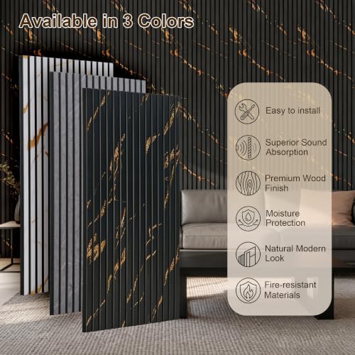 4 Pack 47.2" × 23.6" Wood Slat Acoustic Wall Panels - Image 5