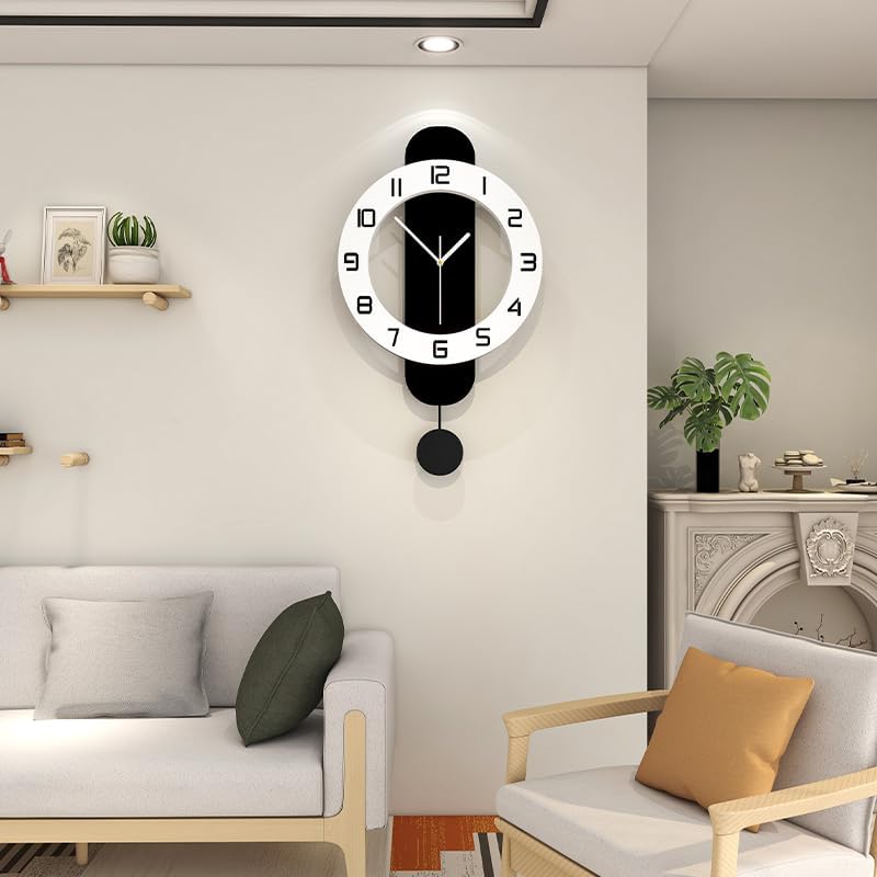 Modern Wall Clock Battery Operated Large Clocks - Image 2