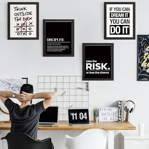 DSHFG Office Motivational Inspirational Wall Art Prints Unframed - Image 3