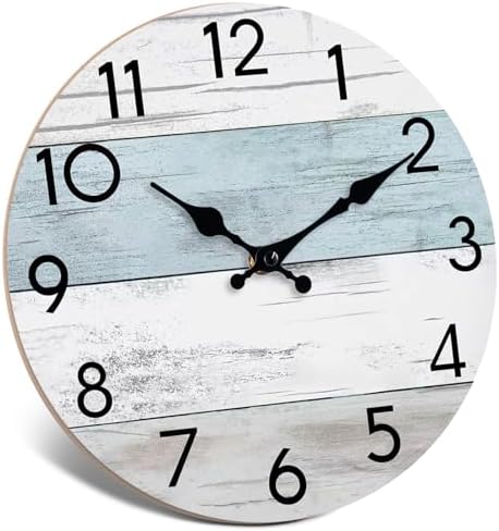KECYET 10 Inch Wall Clock, Silent Battery Operated Analog Clock by KECYETWALLCLOCK
