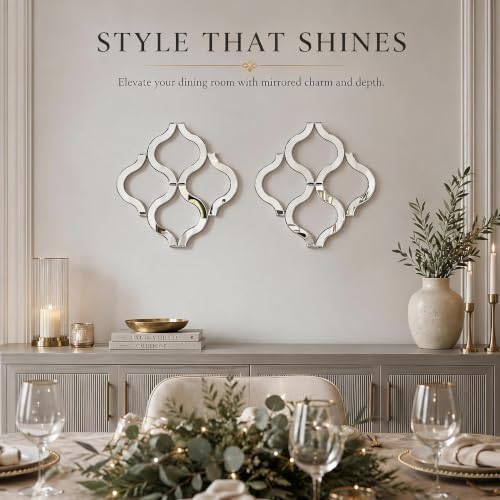 Square Decorative Wall Mirror 12 x 12 Inch, Modern Wall Mounted Accent Mirror - Image 3